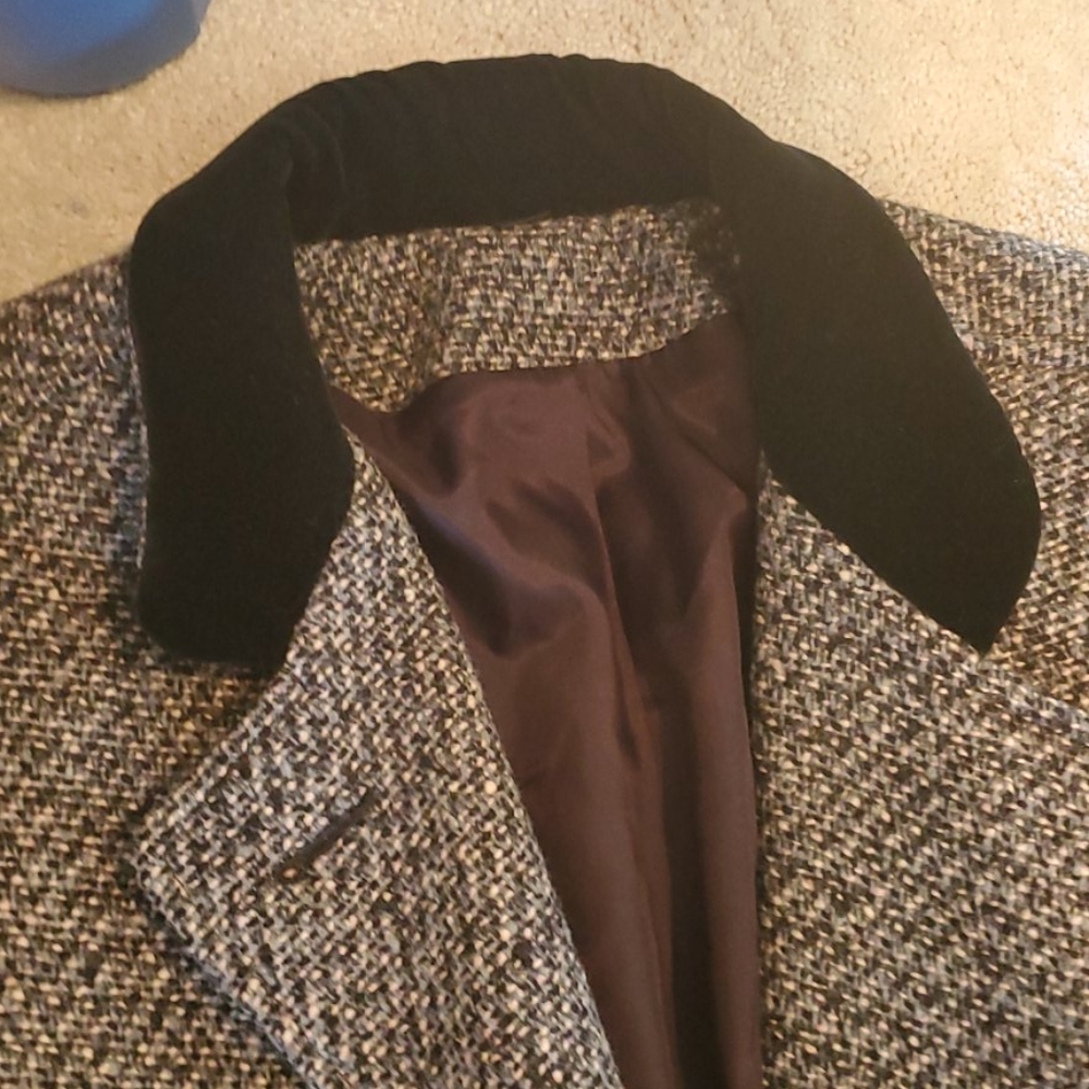 Miss Abbmoor vi tage long tweed coat USA - Picture 5 of 8